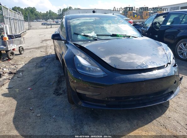 5YJ3E1EB0NF261409 2022 TESLA MODEL 3 Black Widok z przodu