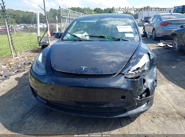 5YJ3E1EB0NF261409 2022 TESLA MODEL 3 Black Widok wnętrza z tyłu