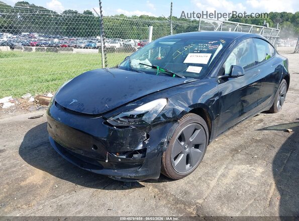 5YJ3E1EB0NF261409 2022 TESLA MODEL 3 Black Widok zestawu wskaźników