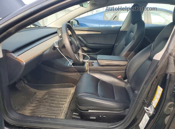 5YJ3E1EB0NF291056 2022 TESLA MODEL Black Widok wnętrza z przodu