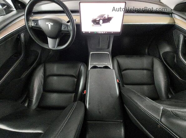 5YJ3E1EB0NF300242 2022 TESLA MODEL Black Առջևի վահանակի տեսք