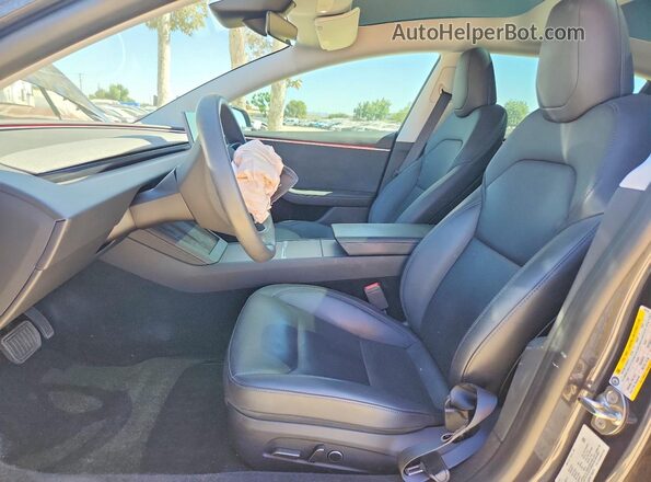 5YJ3E1EB0RF746476 2024 TESLA MODEL Угольный Вид салона спереди