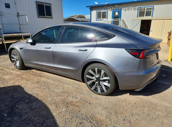 5YJ3E1EB0SF996757 2025 TESLA MODEL Silver Rear left