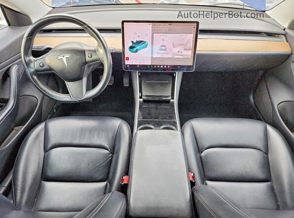 5YJ3E1EB1JF064419 2018 TESLA MODEL Blue Widok deski rozdzielczej