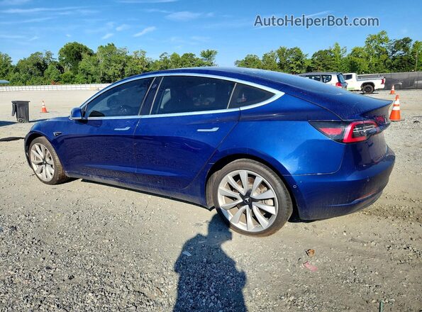 5YJ3E1EB1JF133867 2018 TESLA MODEL Blue უკანა მარცხენა