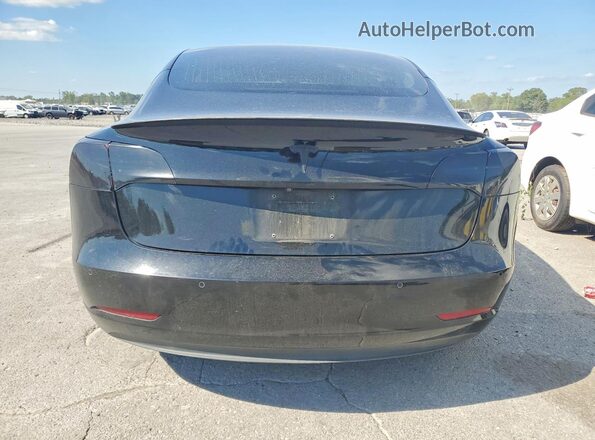 5YJ3E1EB1JF171082 2018 TESLA MODEL Black Vista trasera