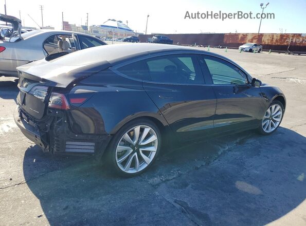 5YJ3E1EB1KF186747 2019 TESLA MODEL Black Rear right