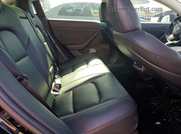 5YJ3E1EB1KF186747 2019 TESLA MODEL Black Rear seats view
