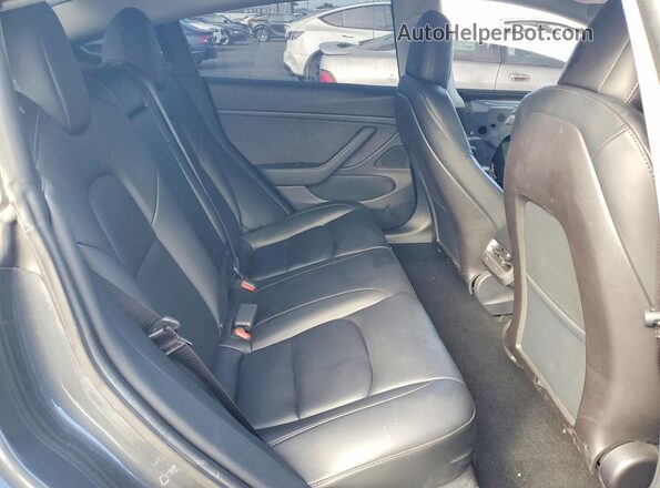5YJ3E1EB1LF711971 2020 TESLA MODEL Gray Rear seats view