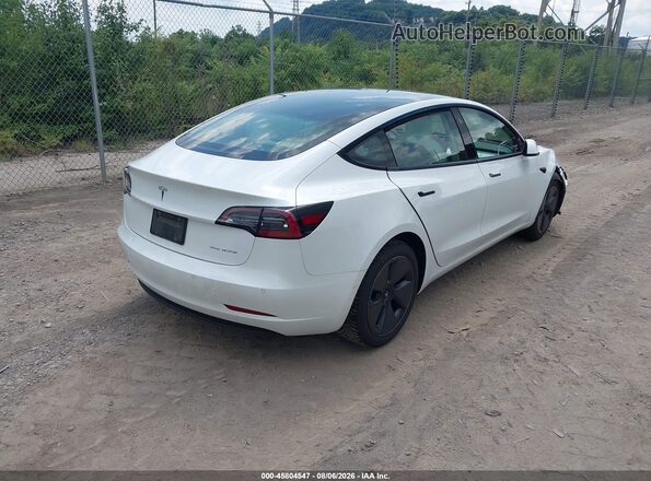 5YJ3E1EB1MF860348 2021 TESLA MODEL 3 Белый Задняя правая четверть