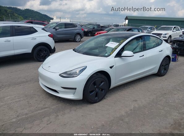 5YJ3E1EB1MF860348 2021 TESLA MODEL 3 Белый Передняя левая четверть