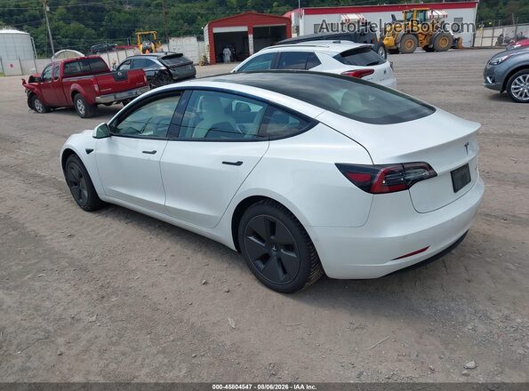 5YJ3E1EB1MF860348 2021 TESLA MODEL 3 Белый Задняя левая четверть