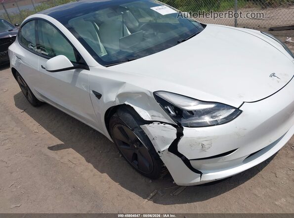 5YJ3E1EB1MF860348 2021 TESLA MODEL 3 Белый Вид спереди