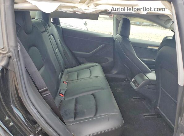 5YJ3E1EB1MF979484 2021 TESLA MODEL Black Rear seats view