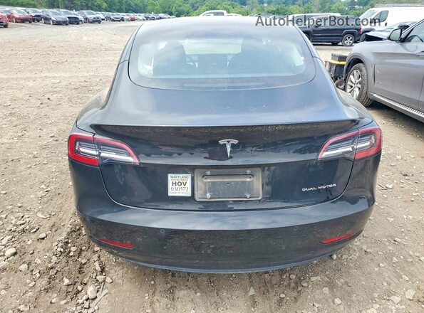 5YJ3E1EB1MF979484 2021 TESLA MODEL Black Rear view