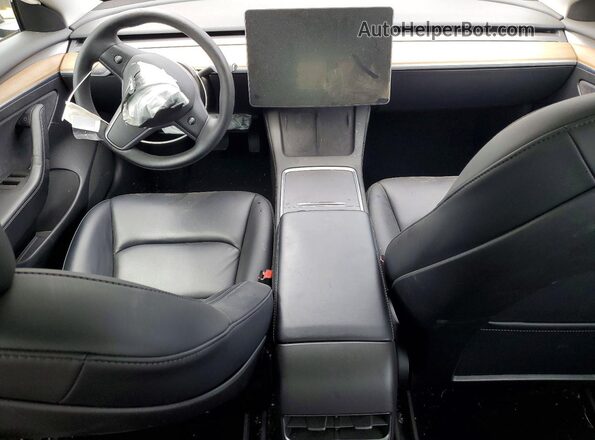 5YJ3E1EB1MF979484 2021 TESLA MODEL Black Dashboard view