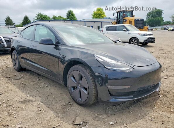 5YJ3E1EB1MF979484 2021 TESLA MODEL Black Front right