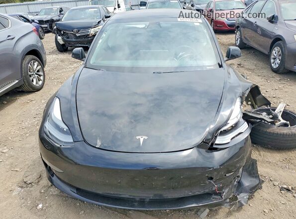 5YJ3E1EB1MF979484 2021 TESLA MODEL Black Front view