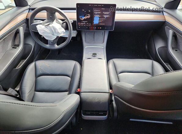 5YJ3E1EB1NF107761 2022 TESLA MODEL White Вид панелі приладів