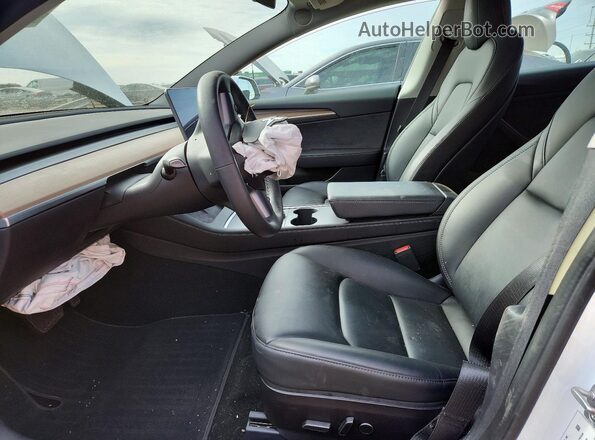 5YJ3E1EB1NF107761 2022 TESLA MODEL White Вид салону спереду