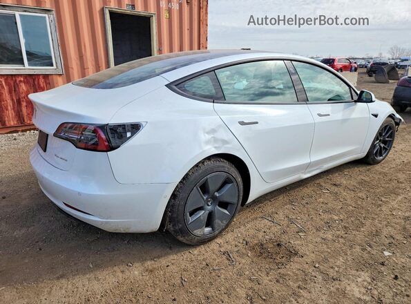 5YJ3E1EB1NF107761 2022 TESLA MODEL White Задня права чверть
