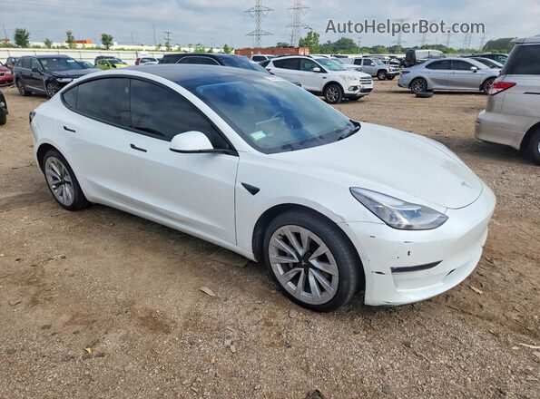 5YJ3E1EB1NF124656 2022 TESLA MODEL White Առջևի աջ