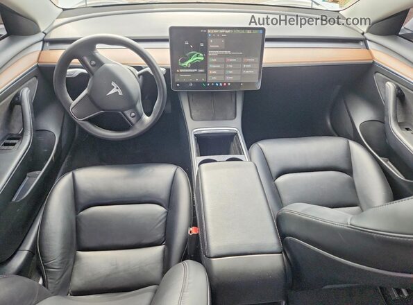 5YJ3E1EB1NF124656 2022 TESLA MODEL White Առջևի վահանակի տեսք