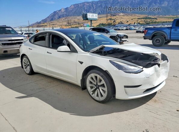 5YJ3E1EB1NF128559 2022 TESLA MODEL White Front right