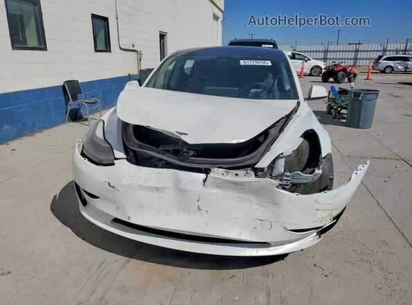 5YJ3E1EB1NF128559 2022 TESLA MODEL White Front view