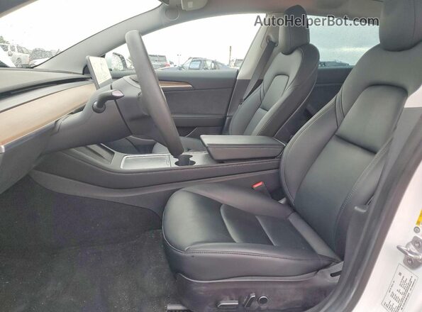 5YJ3E1EB1NF184016 2022 TESLA MODEL White წინა სალონის ხედი