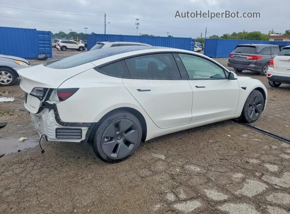 5YJ3E1EB1NF184016 2022 TESLA MODEL White უკანა მარჯვენა