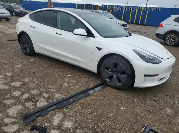 5YJ3E1EB1NF184016 2022 TESLA MODEL White წინა მარჯვენა