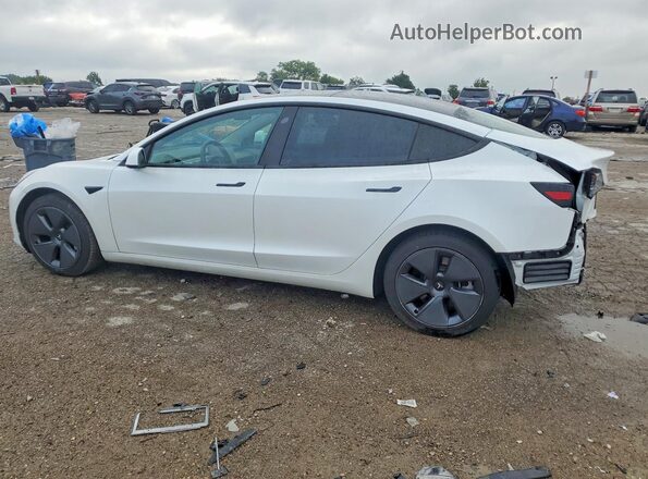 5YJ3E1EB1NF184016 2022 TESLA MODEL White უკანა მარცხენა