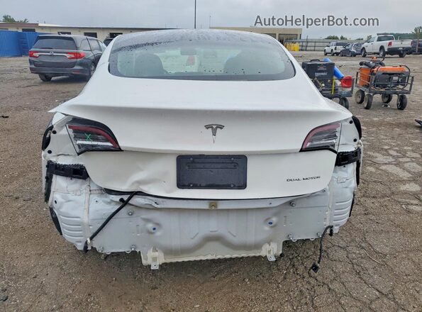 5YJ3E1EB1NF184016 2022 TESLA MODEL White უკანა ხედი
