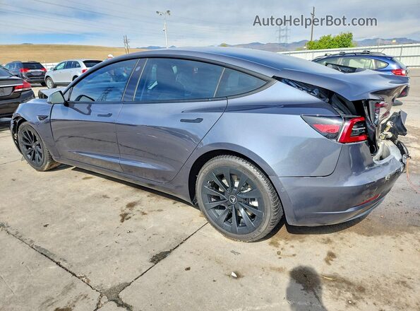 5YJ3E1EB1NF190334 2022 TESLA MODEL Серый Задняя левая четверть