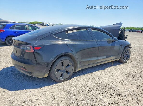 5YJ3E1EB1PF416505 2023 TESLA MODEL Black უკანა მარჯვენა