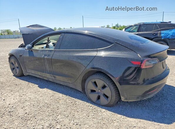 5YJ3E1EB1PF416505 2023 TESLA MODEL Black უკანა მარცხენა