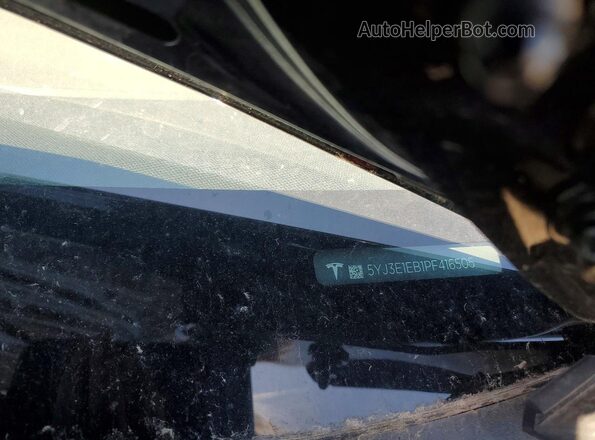 5YJ3E1EB1PF416505 2023 TESLA MODEL Black ძრავის განყოფილების ხედი