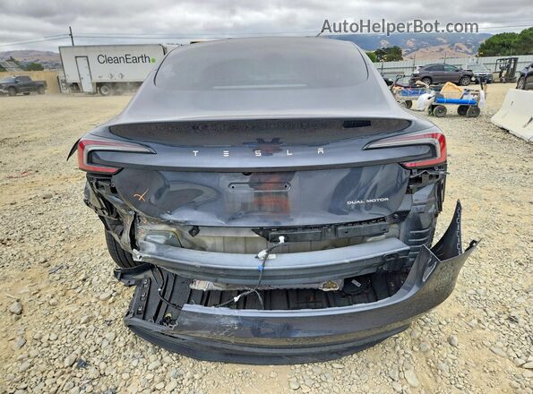 5YJ3E1EB1RF736989 2024 TESLA MODEL Charcoal უკანა ხედი