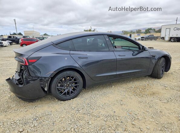 5YJ3E1EB1RF736989 2024 TESLA MODEL Charcoal უკანა მარჯვენა