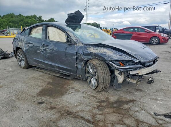 5YJ3E1EB1RF814705 2024 TESLA MODEL Gray Передня права чверть