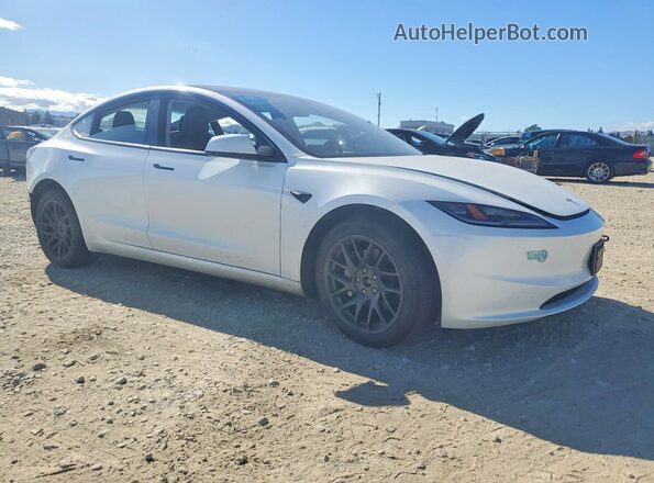 5YJ3E1EB1SF960608 2025 TESLA MODEL Белый Передняя правая четверть