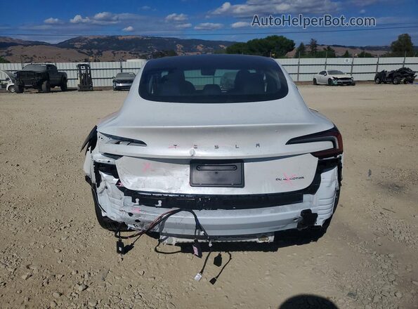 5YJ3E1EB1SF960608 2025 TESLA MODEL Белый Вид сзади