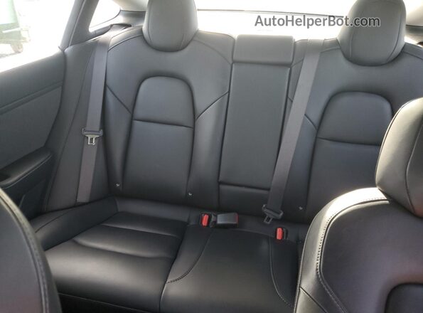5YJ3E1EB2JF083335 2018 TESLA MODEL Silver Rear seats view