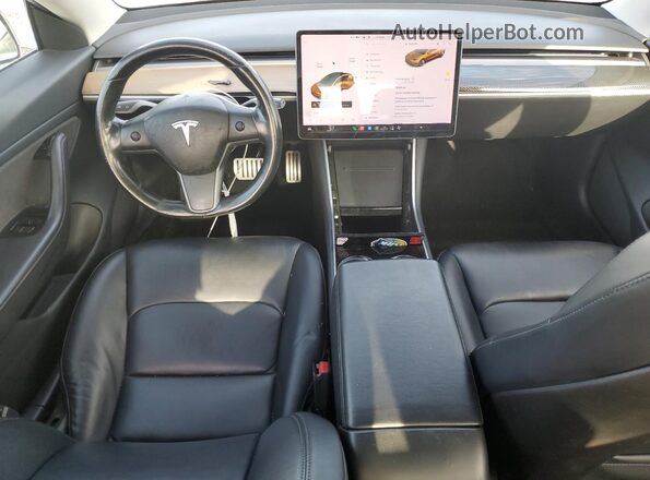 5YJ3E1EB2JF083335 2018 TESLA MODEL Silver Dashboard view
