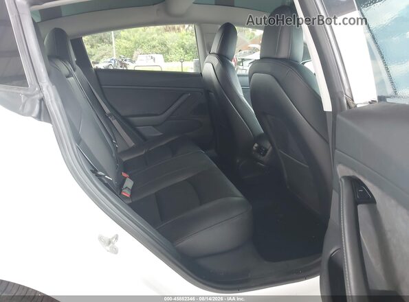 5YJ3E1EB2JF084257 2018 TESLA MODEL 3 White Vista de la etiqueta del VIN