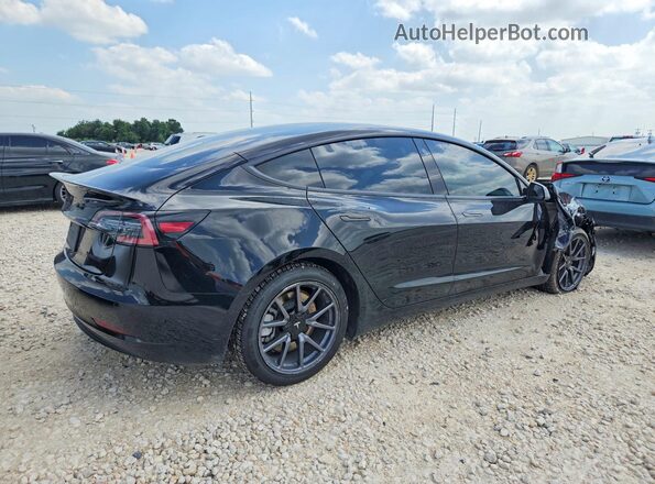 5YJ3E1EB2KF208853 2019 TESLA MODEL Black უკანა მარჯვენა