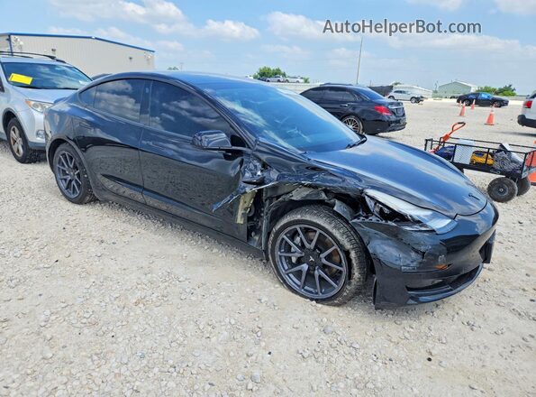 5YJ3E1EB2KF208853 2019 TESLA MODEL Black წინა მარჯვენა