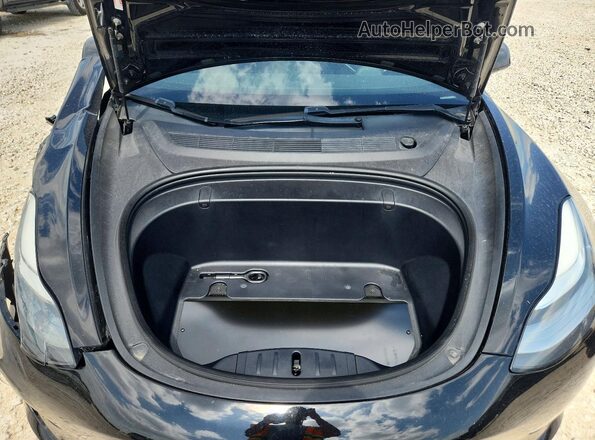 5YJ3E1EB2KF208853 2019 TESLA MODEL Black უკანა სალონის ხედი