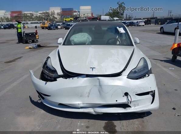 5YJ3E1EB2KF513124 2019 TESLA MODEL 3 White Instrument cluster view